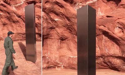 Misterioso monolito de metal encontrado en el cañón del desierto de Utah