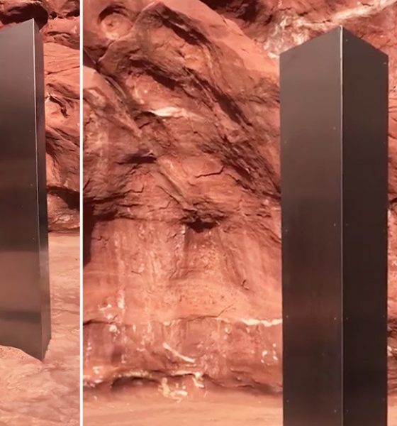 Misterioso monolito de metal encontrado en el cañón del desierto de Utah