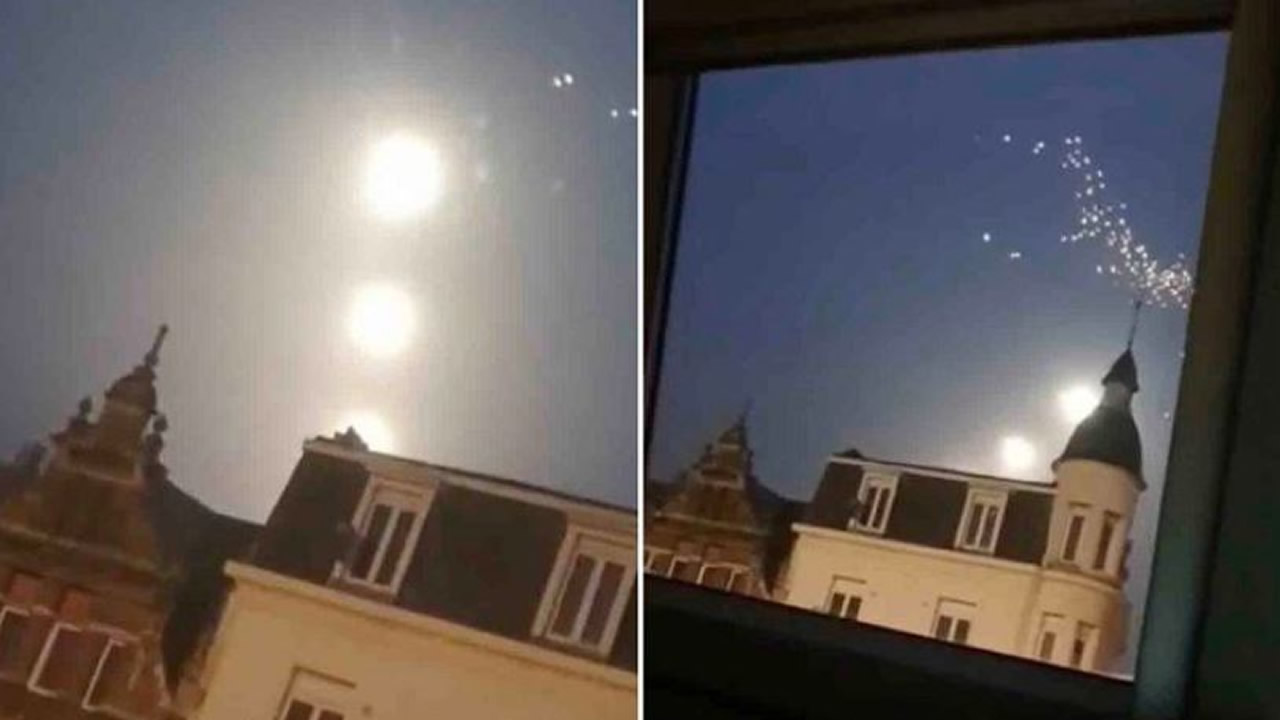 Tres gigantescos OVNIs son grabados sobre Bélgica (Video)