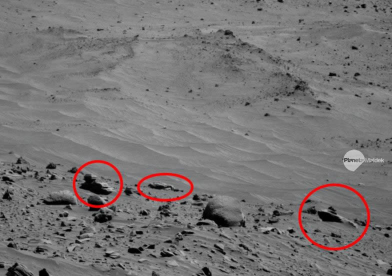 ¿Es esto una Esfinge en Marte?