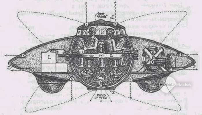 Uno de los OVNIs patentados por Nikola Tesla