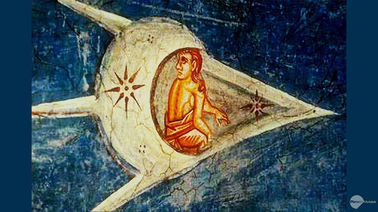 El "OVNI Bíblico" retratado en una pintura de 1350 de "La Crucifixión de Cristo"