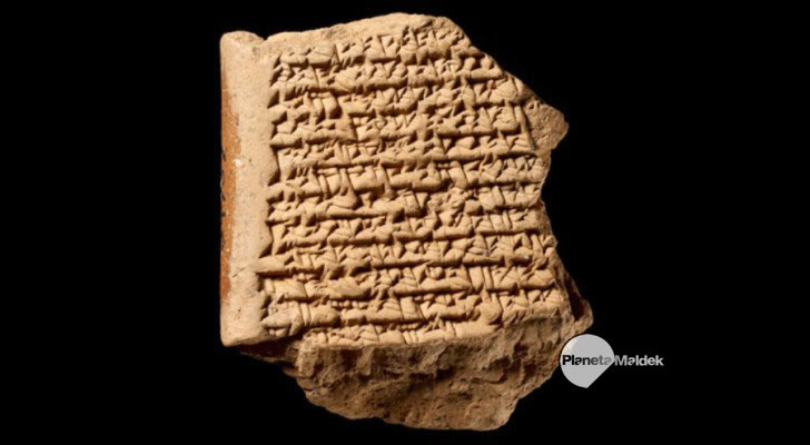 Mapa antiguo de Júpiter realizado en Babilonia