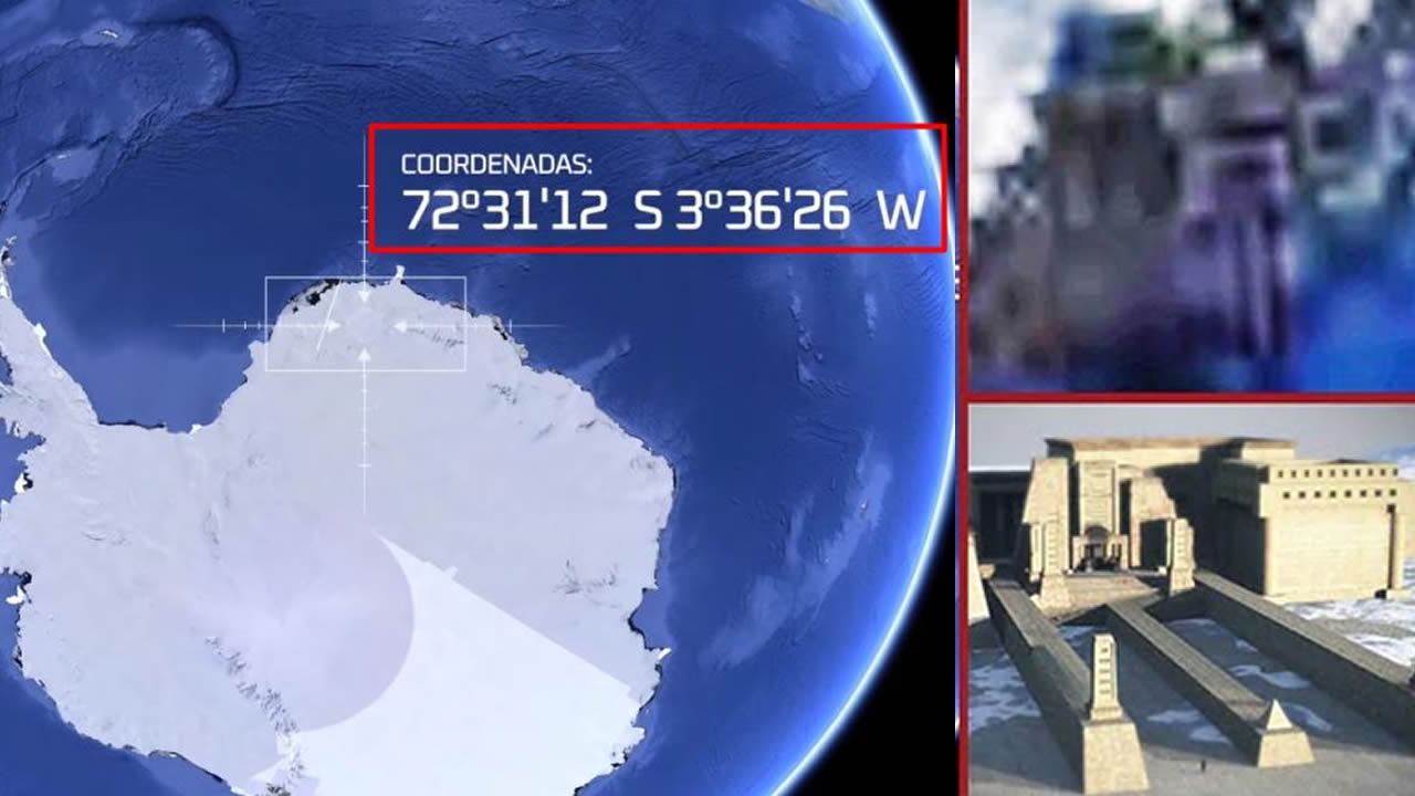¿Construcciones antiguas bajo el hielo de la Antártida? Se filtran coordenadas de extrañas estructuras