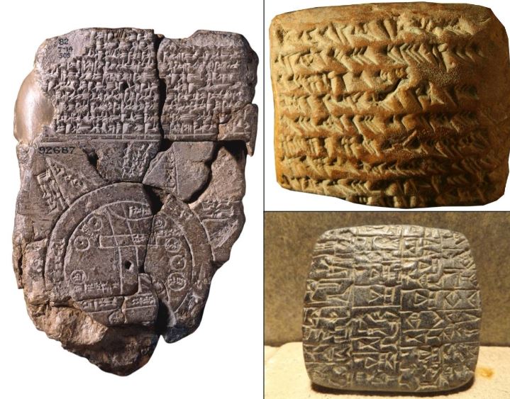 Tablillas de arcilla de la antiguos Sumeria