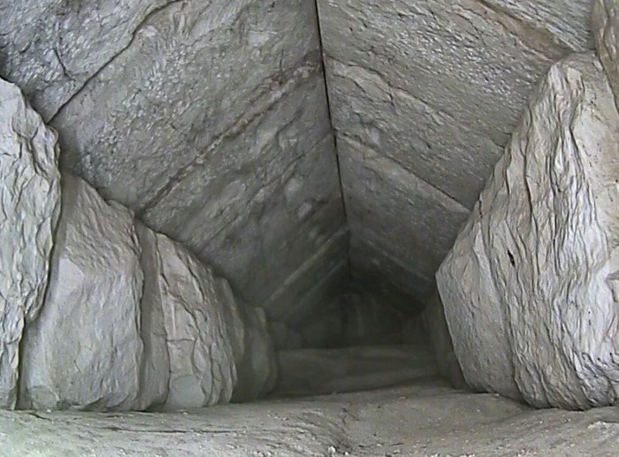 El corredor oculto hallado en la Gran Pirámide