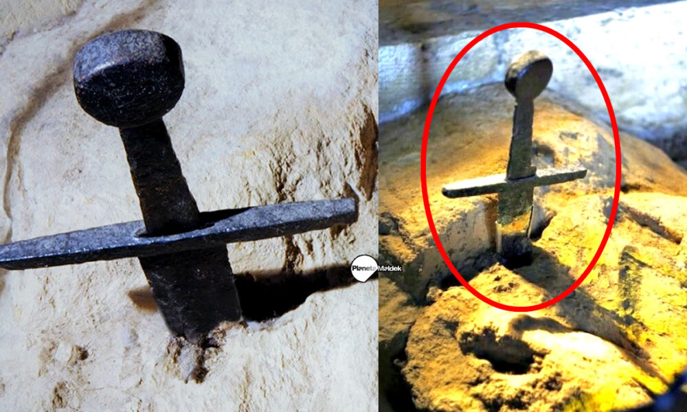Descubren que la espada incrustada en una piedra ("Excalibur Italiana") no es falsa