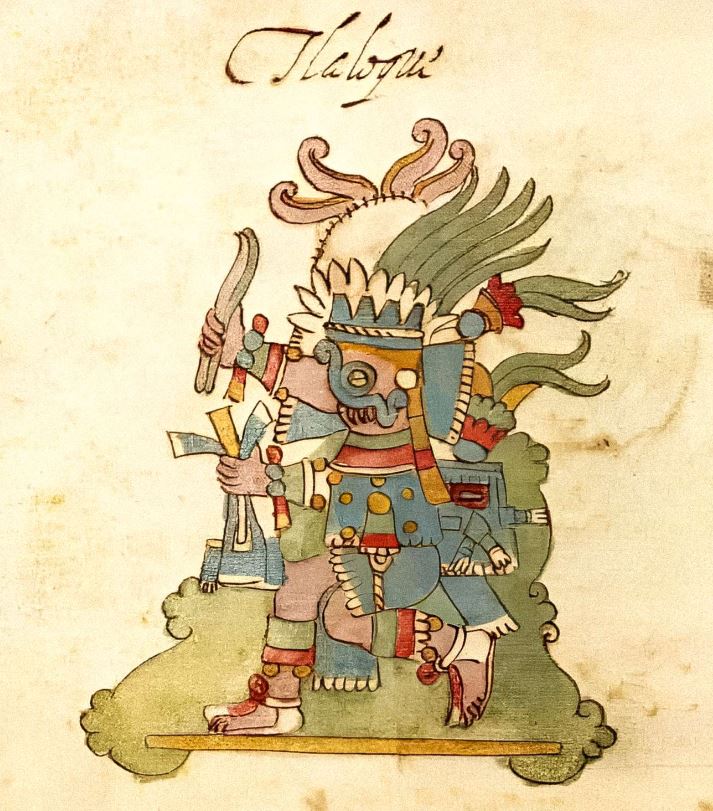 Dios Tláloc, del Codex Rios