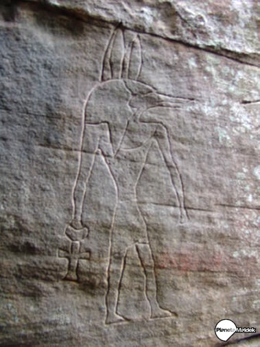 ¿Representación del dios Anubis en Australia?