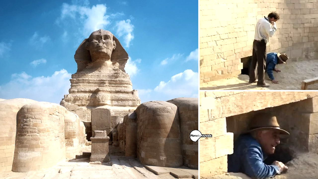Reveladas tres entradas a la Esfinge que conducen a un mundo subterráneo en Giza