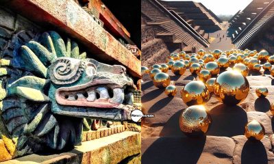 Cientos de esferas doradas halladas bajo el Templo de la Serpiente Emplumada en Teotihuacán