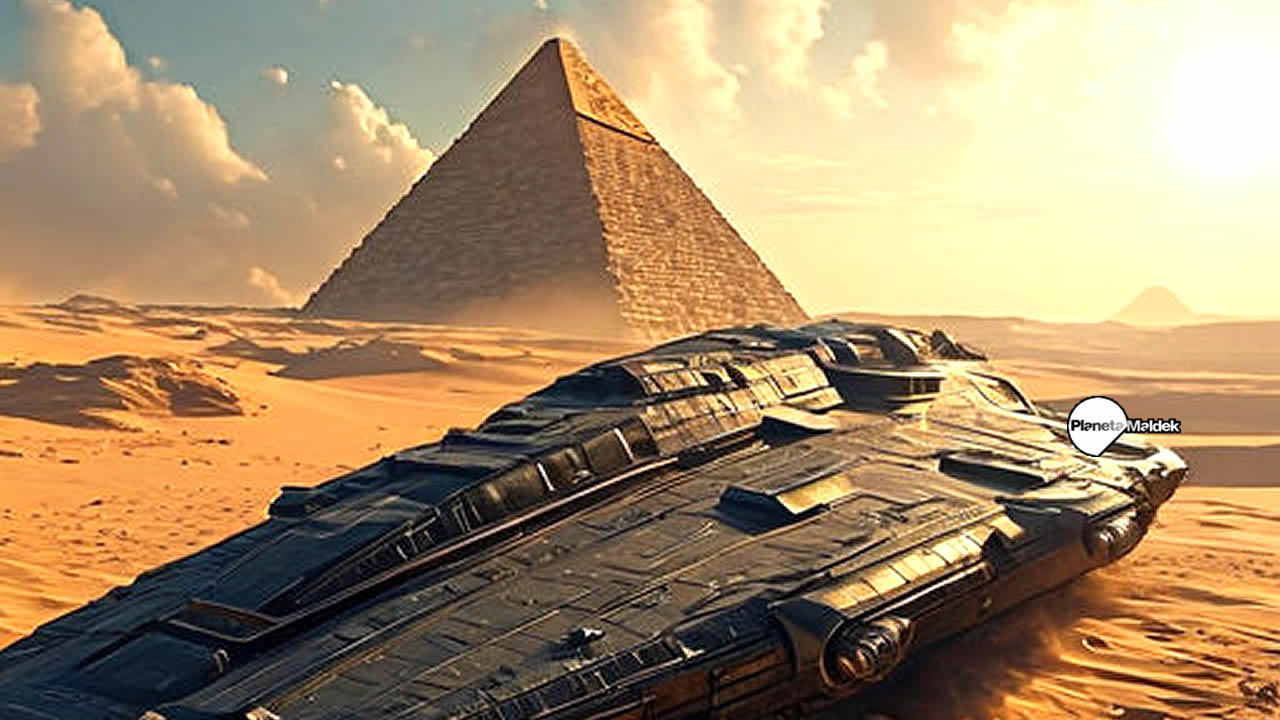 ¿Fue encontrada la "nave espacial" de un dios egipcio en una cámara subterránea en Egipto?
