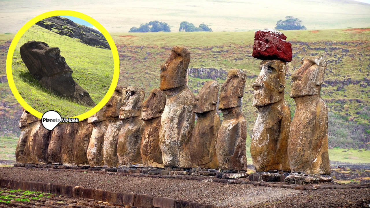 Investigadores desconcertados ante la aparición de una nueva estatua en la Isla de Pascua
